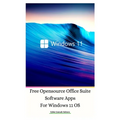 Free Opensource Office Suite Software Apps For Windows 11 OS Hardcover Ver