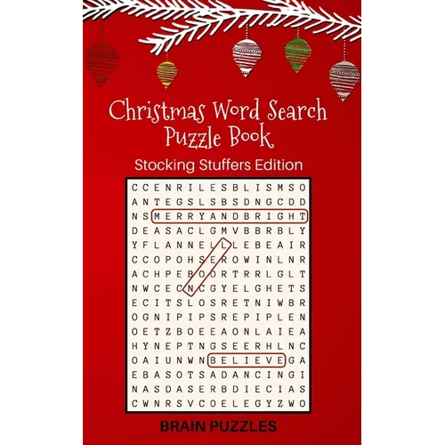 Christmas Word Search Puzzle Book: Stocking Stuffers Edition: Great Gift for Kids and Adults!