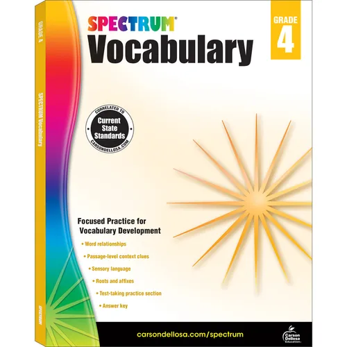 Spectrum Vocabulary, Grade 4: Volume 87