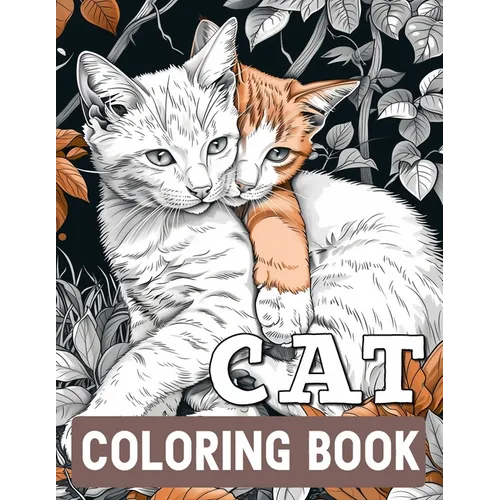 Cat Coloring Book for Adults Relaxation: Stress Relief Cat Pattern