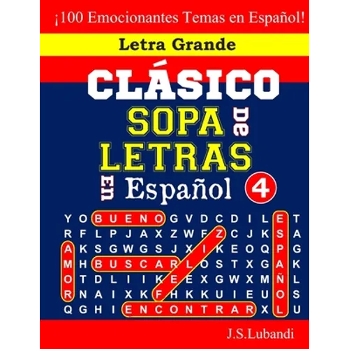 CLÁSICO SOPA De LETRAS En Español; 4