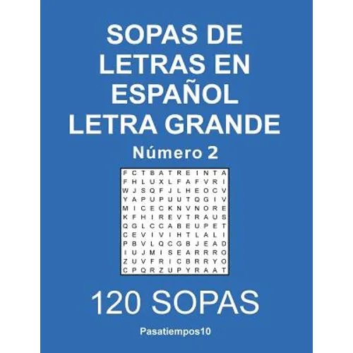Sopas de letras en español Letra Grande - N. 2