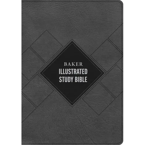 CSB Baker Illustrated Study Bible, Charcoal Leathertouch, Indexed