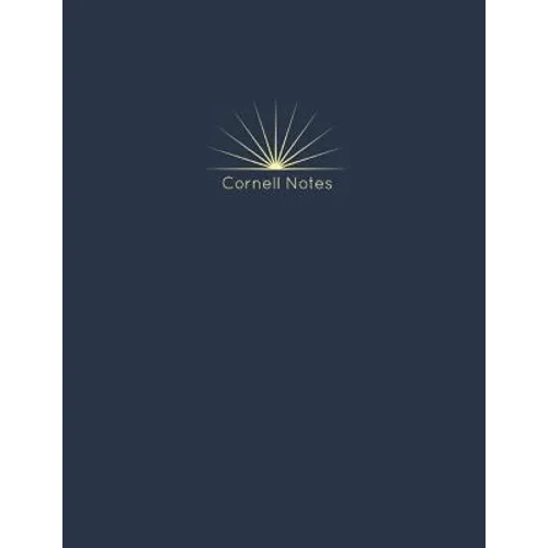 Cornell Notes: 120 Page 8.5x11 Note Taking System for Students and Meetings