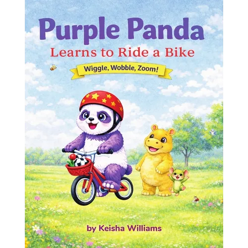 Purple Panda Learns to Ride a Bike