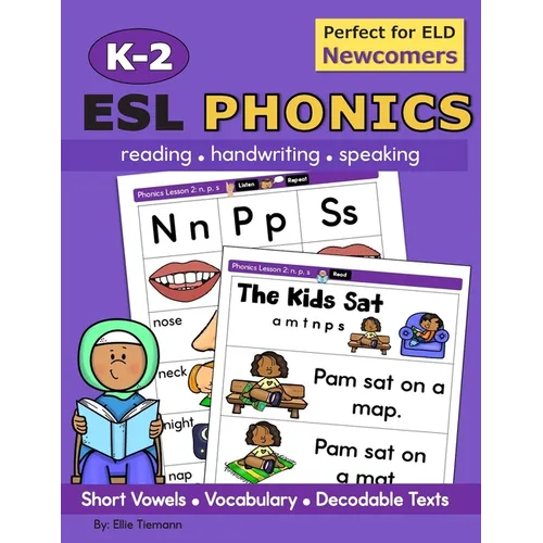 K-2 ESL Phonics: reading, handwriting, speaking practice