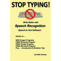 Stop Typing!: Write Better with Speech Recognition Speech-To-Text Software!