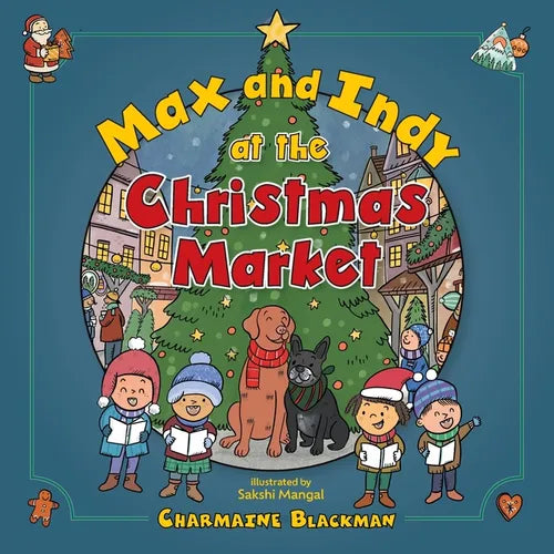 Max and Indy at the Christmas Market