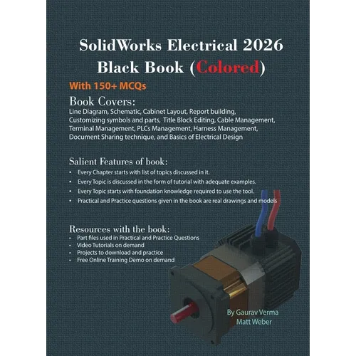 SolidWorks Electrical 2026 Black Book: (Colored)