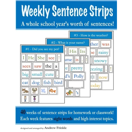 Weekly Sentence Strips