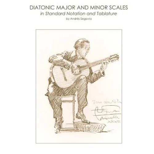 Diatonic Major and Minor Scales in Standard Notation and Tablature