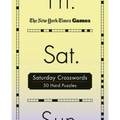 New York Times Games Saturday Crosswords: 50 Hard Puzzles