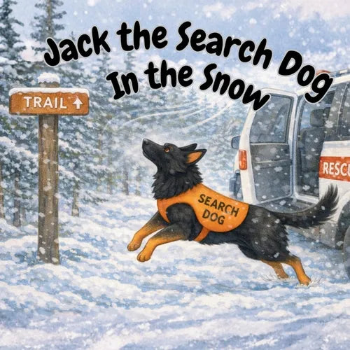 Jack the Search Dog in the Snow