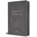 Biblia Rvr 1960 Letra Grande, Tamaño Manual, Símil Piel Gris, Cremallera E Índice / Spanish Bible Rvr 1960 Handy Size, Large Print, Gray Leathersoft w