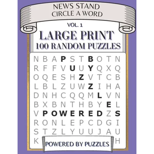 News Stand Circle a Word Vol.1: Large Print 100 Random Puzzles