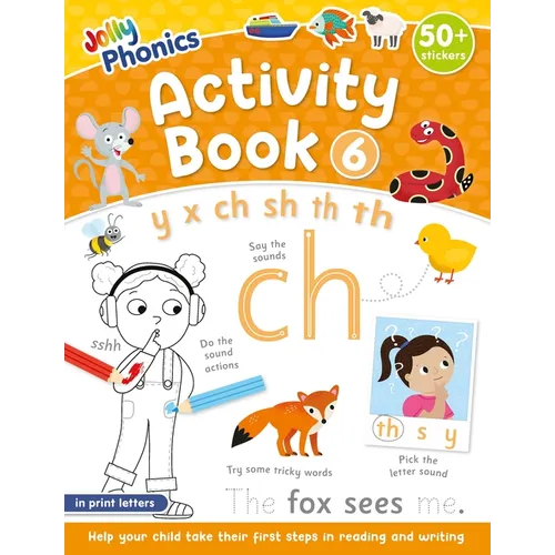 Jolly Phonics Activity Book 6: In Print Letters (American English Edition)