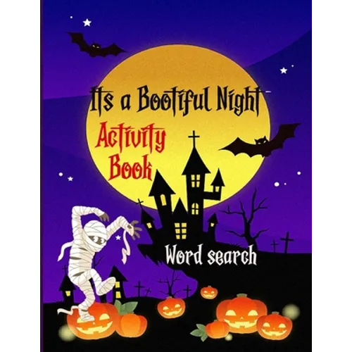 It's a Bootiful Night: Halloween Word Search Large Print Puzzle Book Fun For Adults