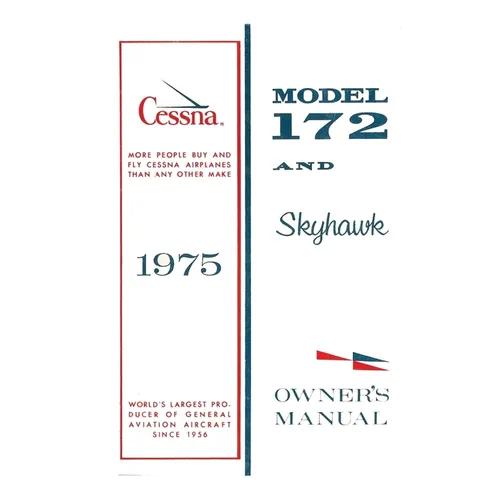 Cessna 1975 Model 172 and Skyhawk Owner's Manual