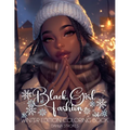 Black Girl Fashion Winter Coloring Book