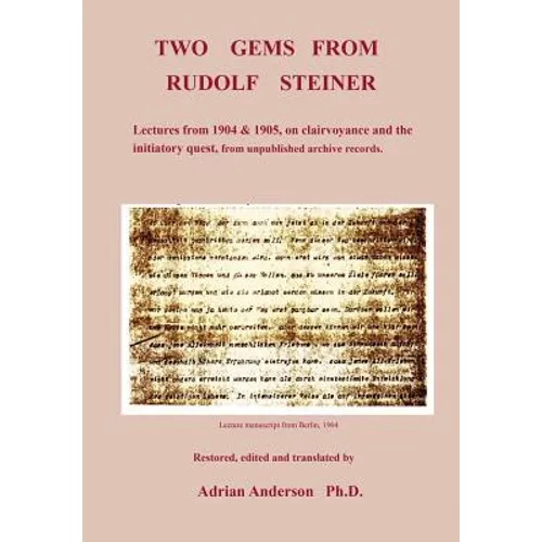 Two Gems from Rudolf Steiner