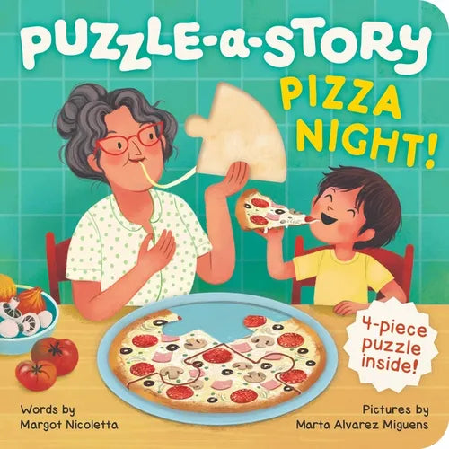 Puzzle-A-Story: Pizza Night!: A Puzzle Piece Board Book