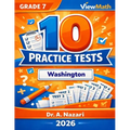 10 Washington SBA Grade 7 Math Practice Tests: The Ultimate Test Prep Collection with Answer Explanations