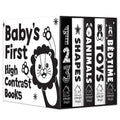 Baby's First High-Contrast Books Boxed Set [Box Set of 5] - Age Group: 0+ / Black and White Tummy Time Books /Illustrated Board Book for Kids/Toddlers