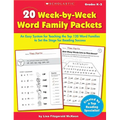 20 Week by Week Word Family Packets