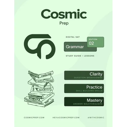 Cosmic Prep Digital SAT Grammar Guide Second Edition