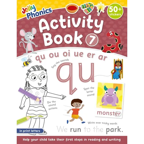 Jolly Phonics Activity Book 7: In Print Letters (American English Edition)