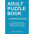 Adult Puzzle Book: 110 Assorted Puzzles