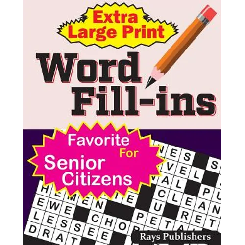 Extra Large Print WORD FILL-ins