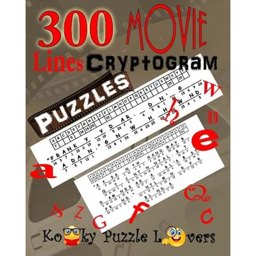Cryptograms - Movie Lines, Volume 3, 300 Puzzles