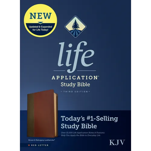 KJV Life Application Study Bible, Third Edition (Leatherlike, Brown/Mahogany, Red Letter)