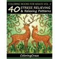 Coloring Books For Adults Volume 2: 40 Stress Relieving And Relaxing Patterns