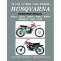 HUSQVARNA 125cc - 250cc - 360cc - 400cc - 450cc SINGLES 1965-1975 WORKSHOP MANUAL