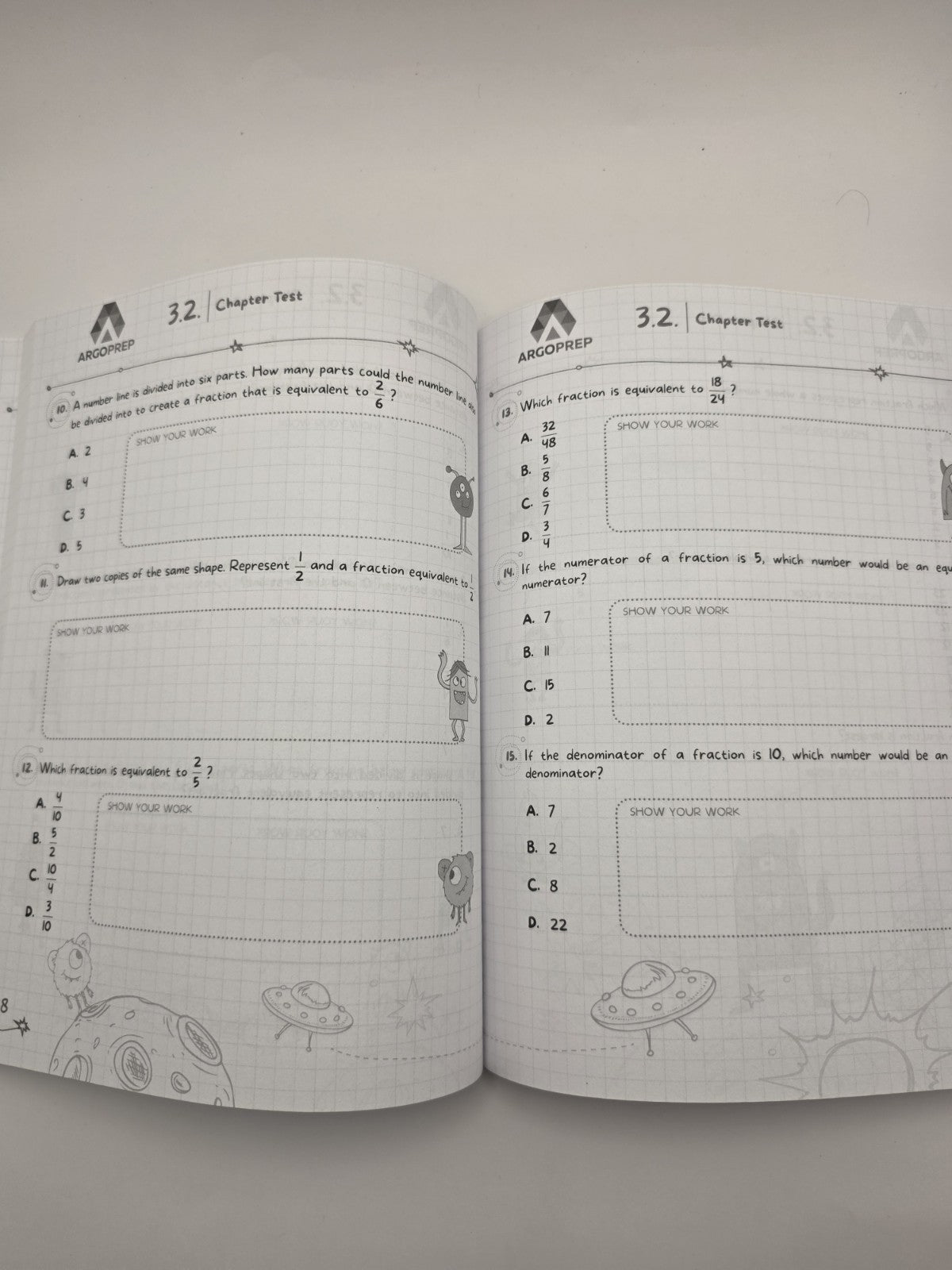 ArgoPrep Introducing Math! Grade 3 Workbook Study Guide 268 pages (New)