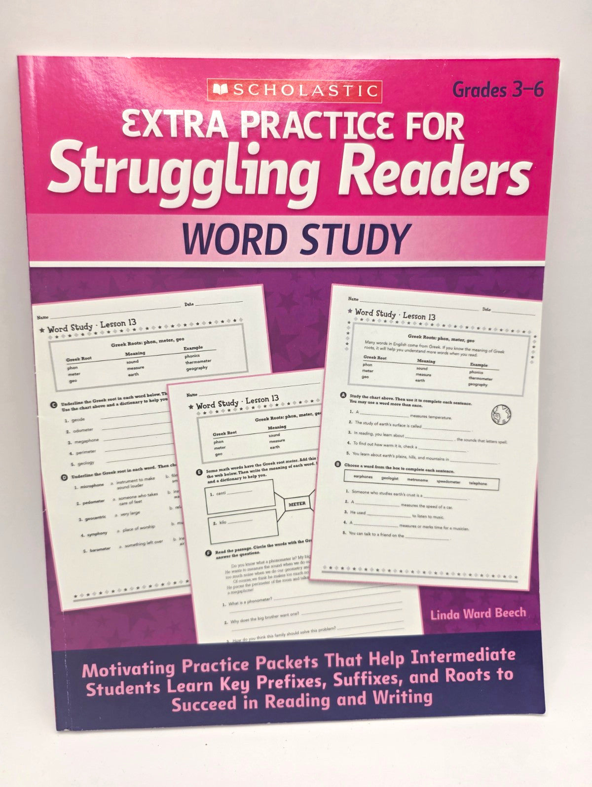 Scholastic Extra Practice Struggling Readers Word Study Grades 3-6 (New)