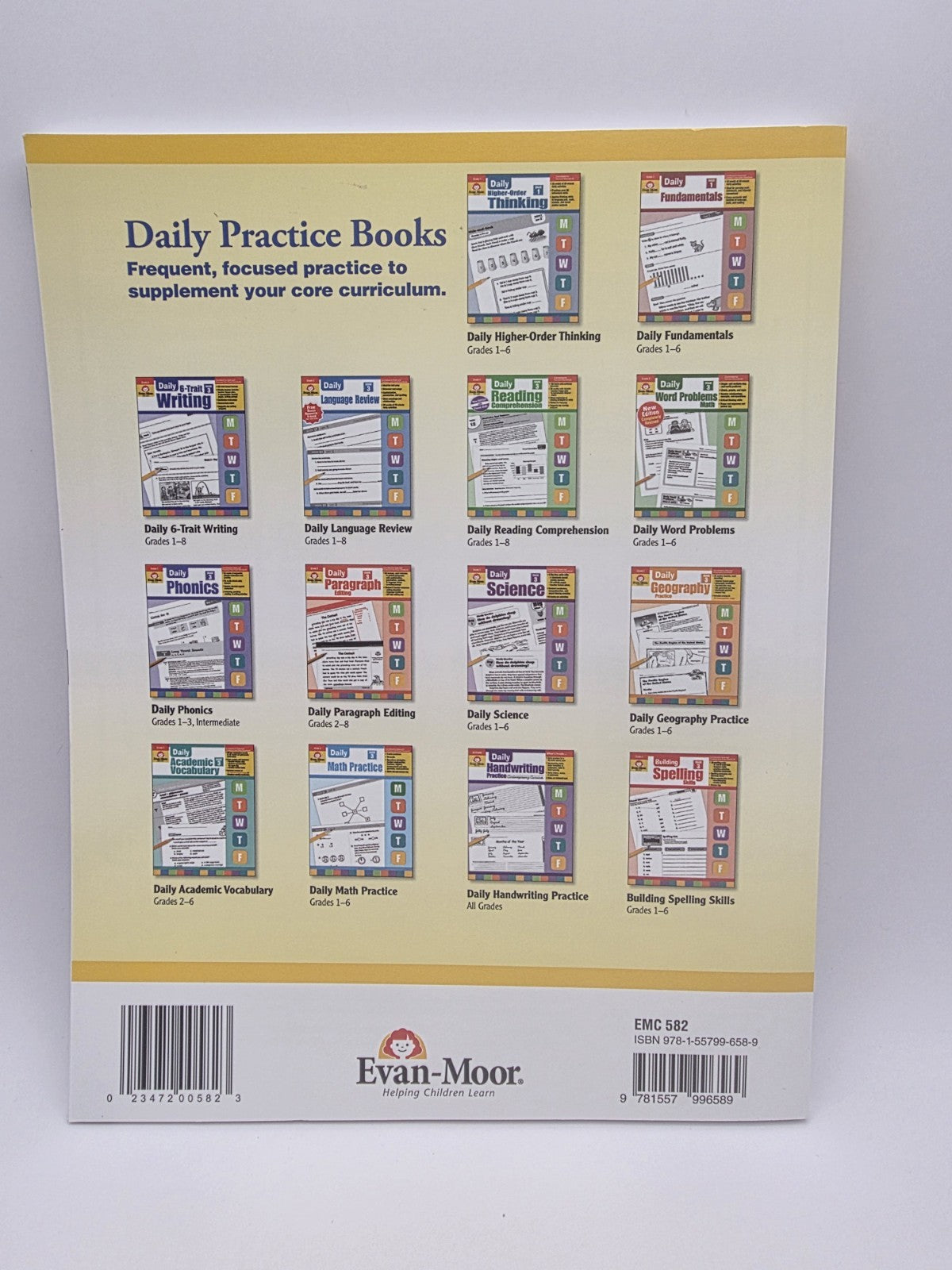 Evan-Moor Daily Language Review Grade 4 Study Guide Book w/ Answer Key (New)