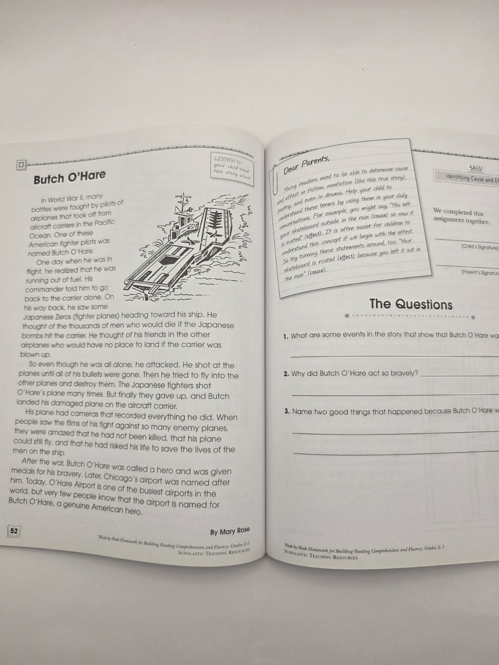 Scholastic Week-by-Week Reading Comp & Fluency Grades 2-3 (New)