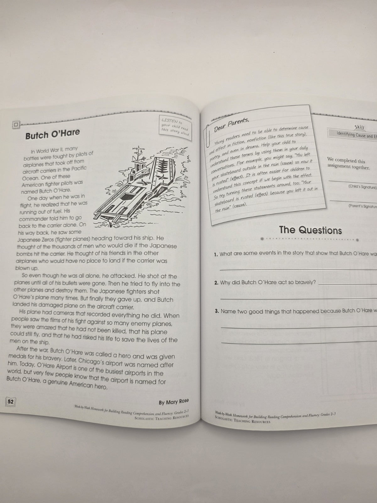 Scholastic Week-by-Week Reading Comp & Fluency Grades 2-3 (New)