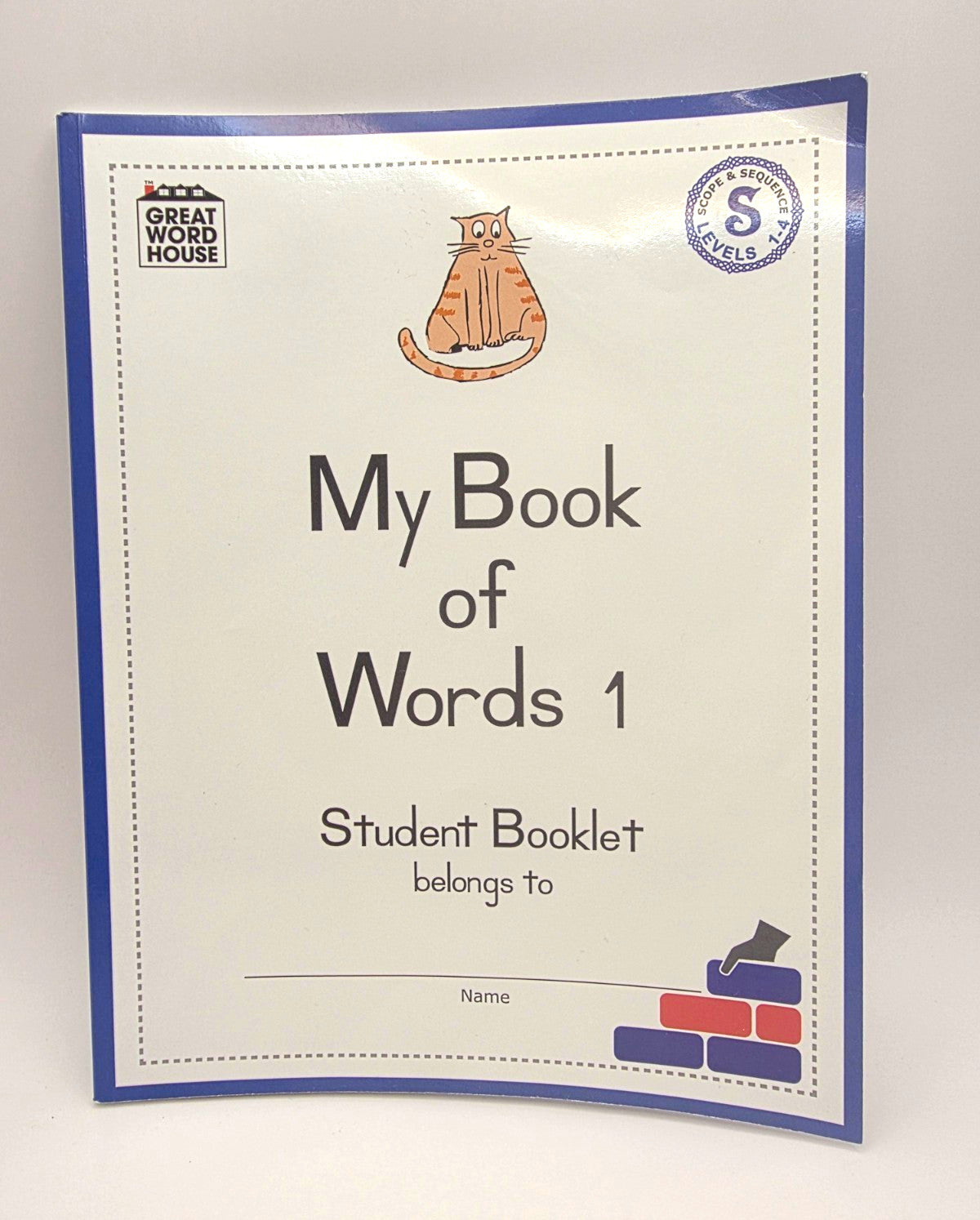 Great Word House My Book of Words 1 Levels 1-4 Student Workbook 78 pages (New)