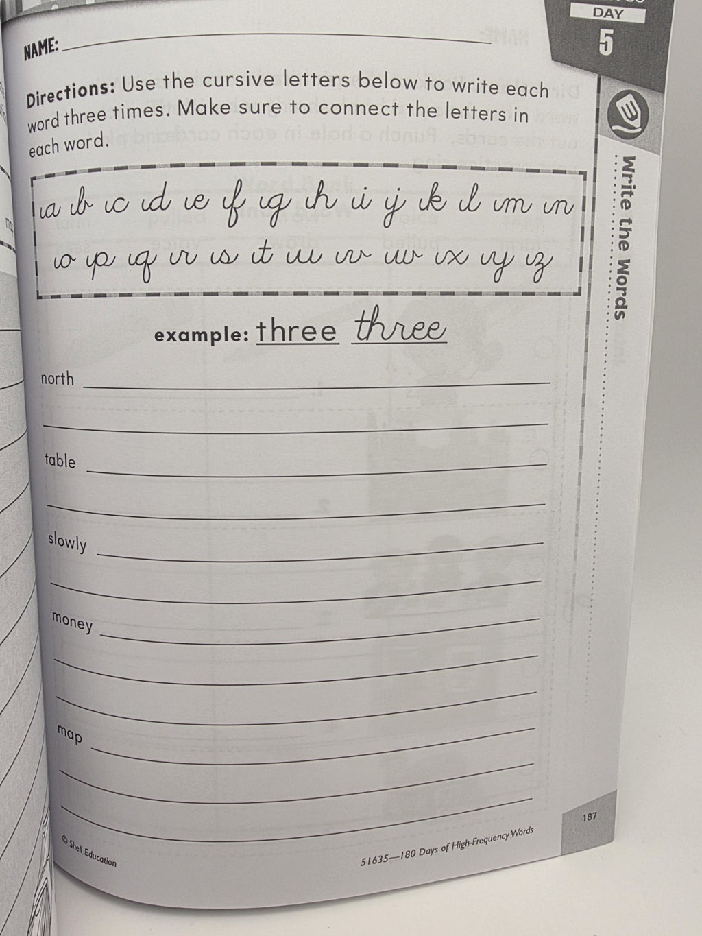 Shell Education 180 Days of High-Frequency Words Grade 2  (New)