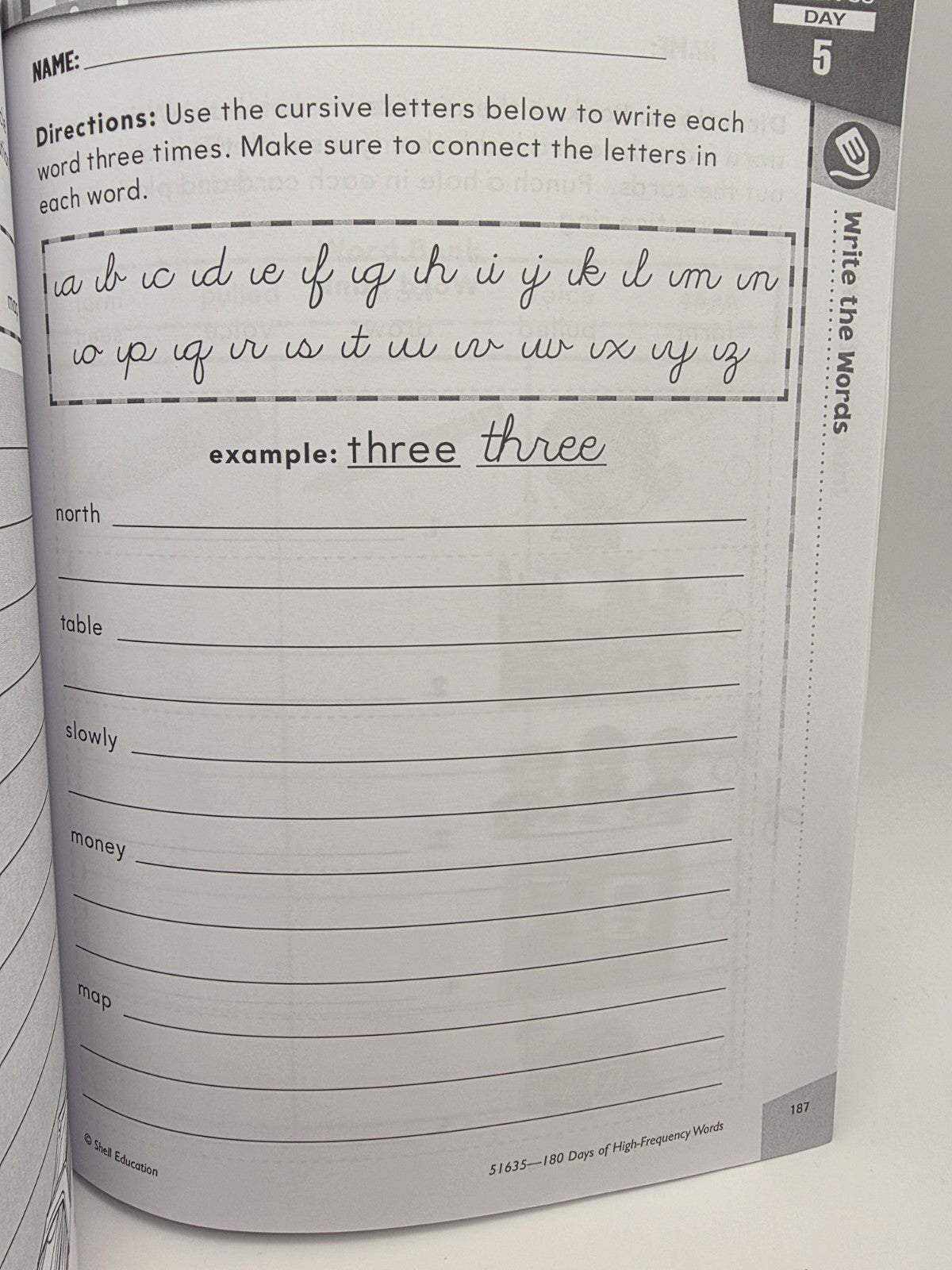 Shell Education 180 Days of High-Frequency Words Grade 2  (New)