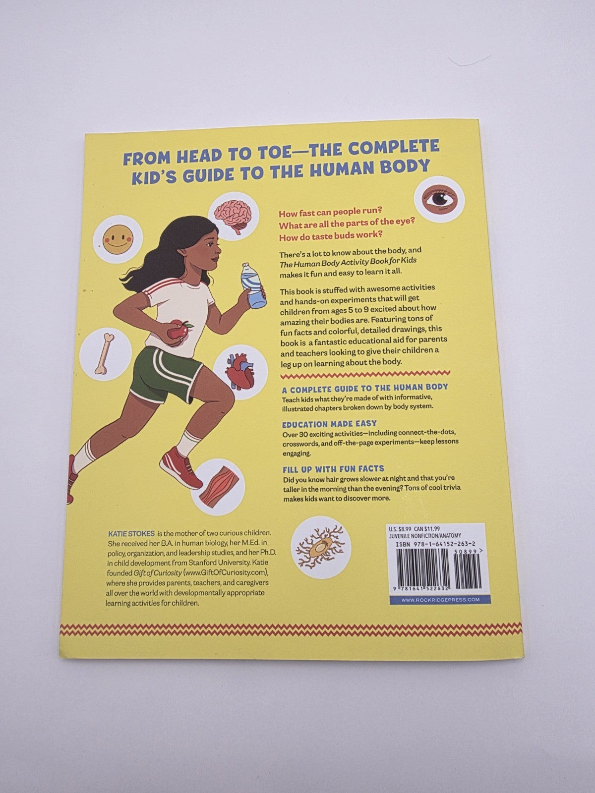 Katie Stokes Human Body Activity Book for Kids Paperback (New)