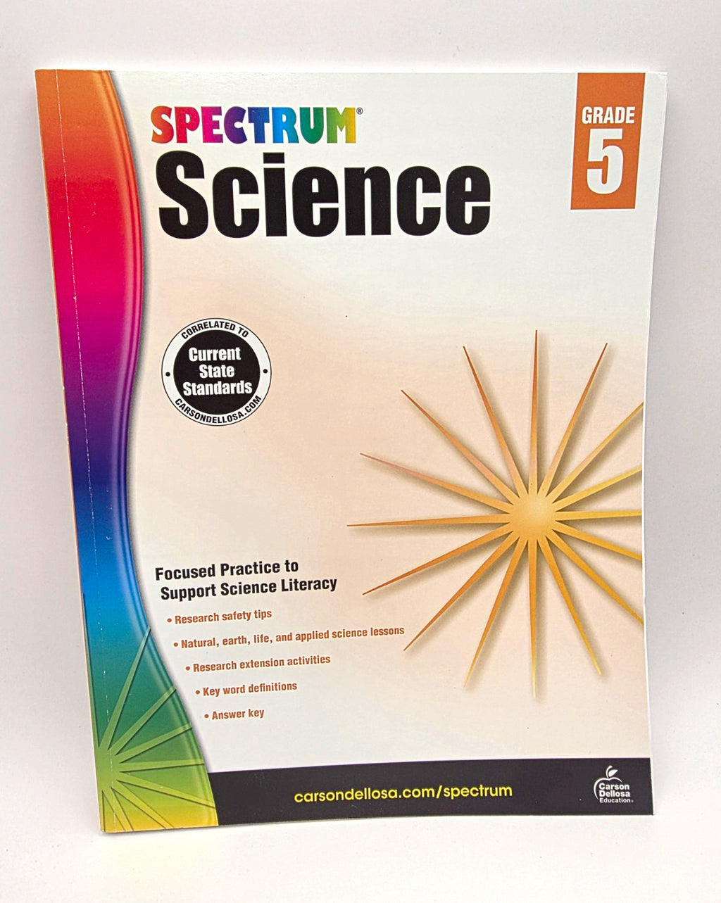 Carson-Dellosa Spectrum Science Grade 5 Workbook with Answer Key Paperback (New)