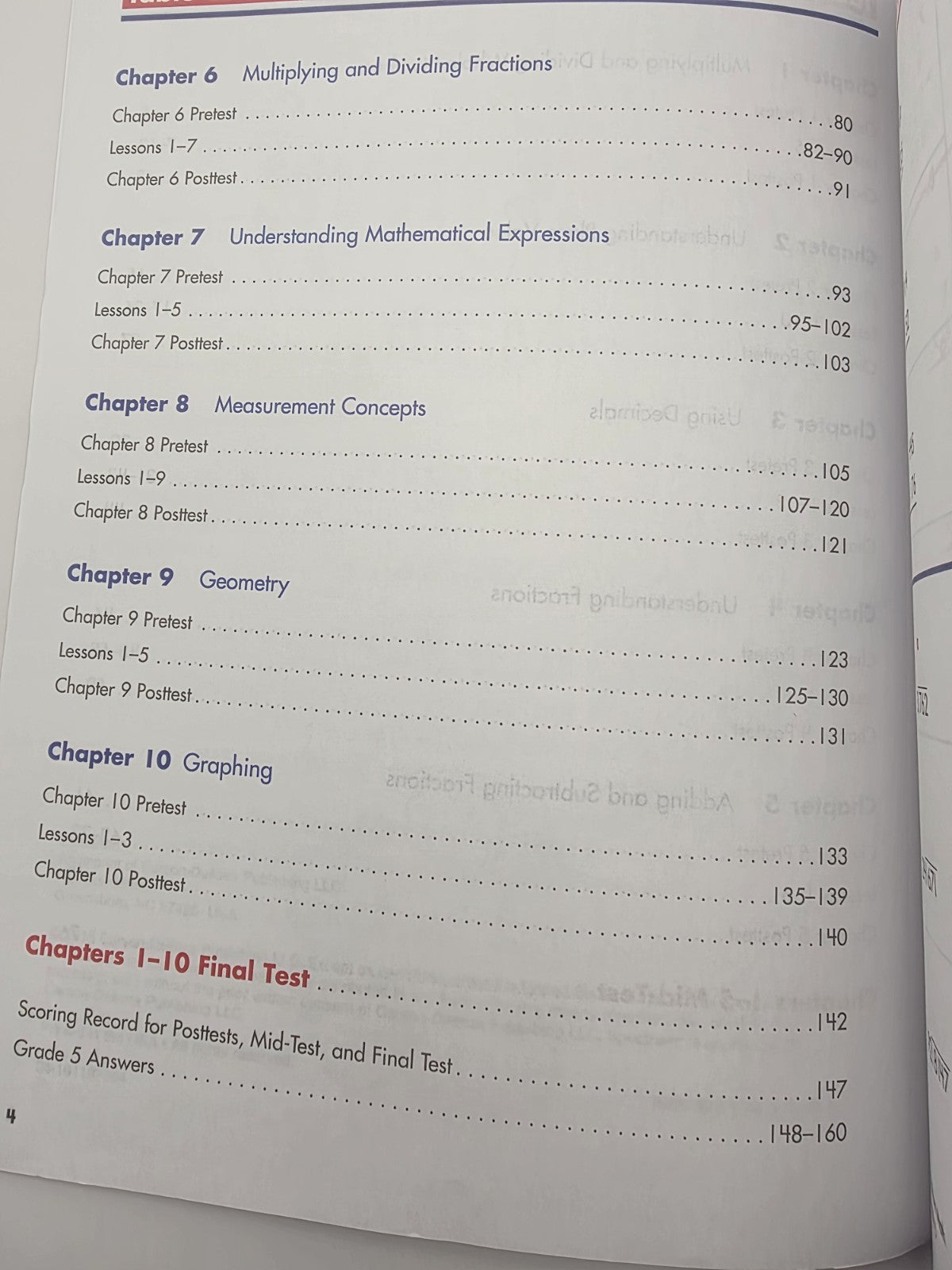 Spectrum Math Grade 5 Workbook Paperback with Answer Key 160 Pages (New)