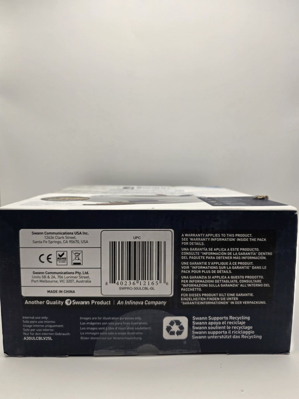 Swann 100ft/30m In-Wall Fire Resistant 4K BNC Video + DC Power Cable