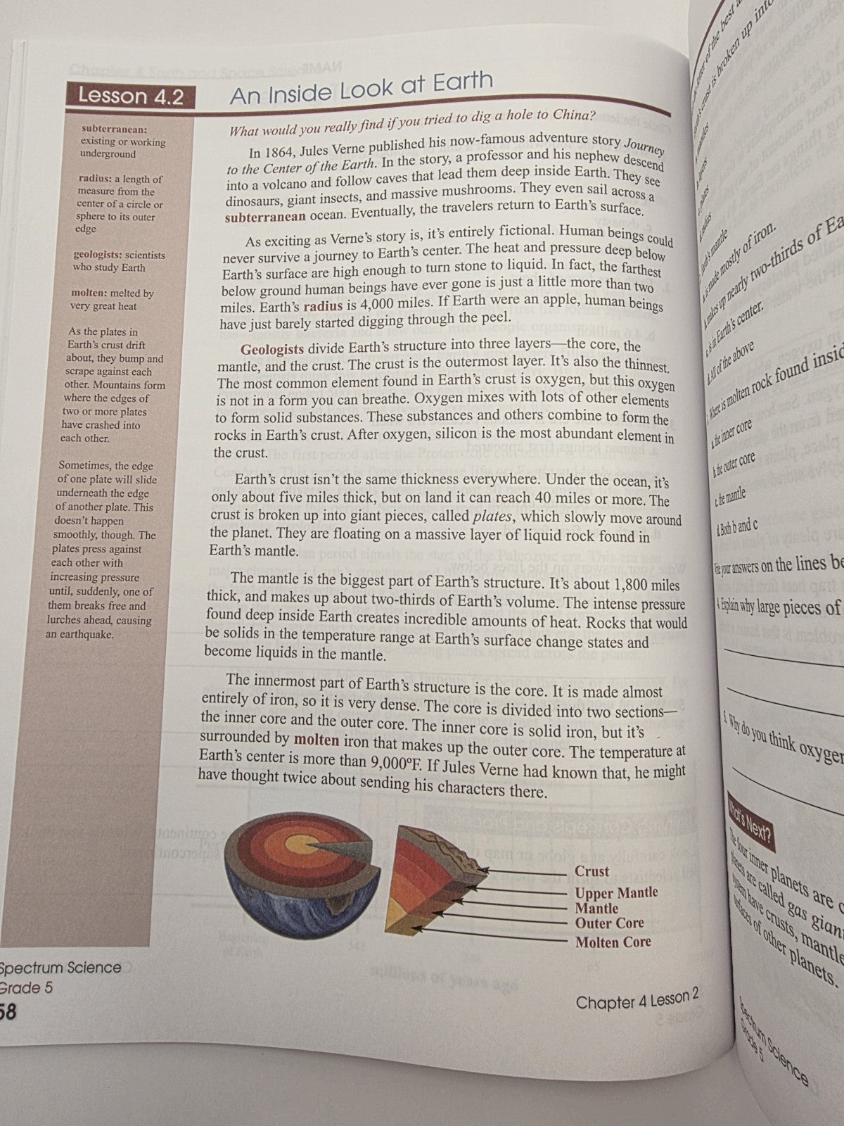 Carson-Dellosa Spectrum Science Grade 5 Workbook with Answer Key Paperback (New)