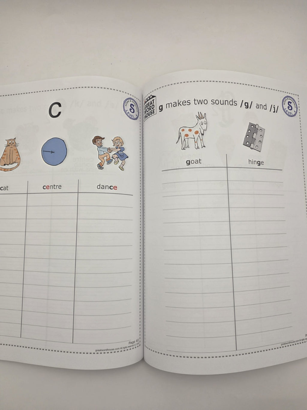Great Word House My Book of Words 1 Levels 1-4 Student Workbook 78 pages (New)